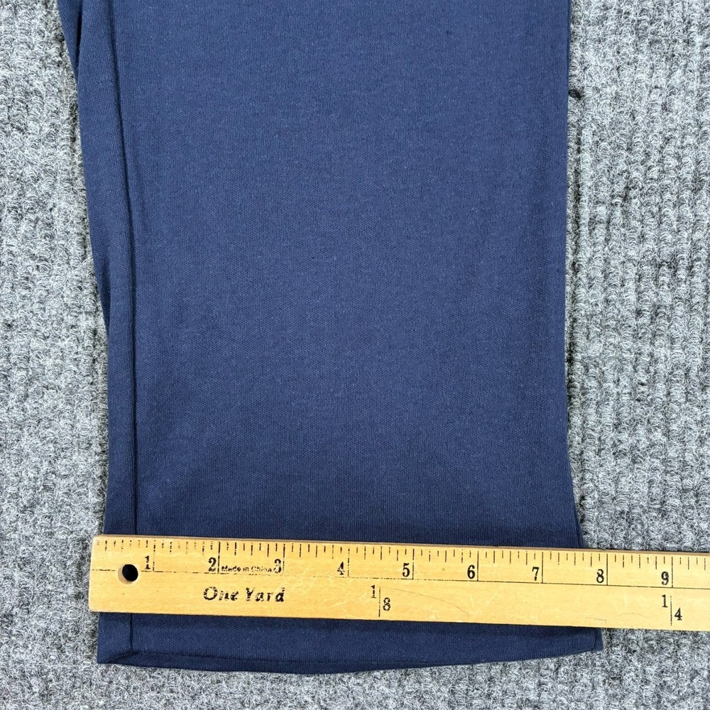 Woman Within Size 14/16 Petite Blue Pull On Pants Elastic Waist Straight Leg - Picture 8 of 9